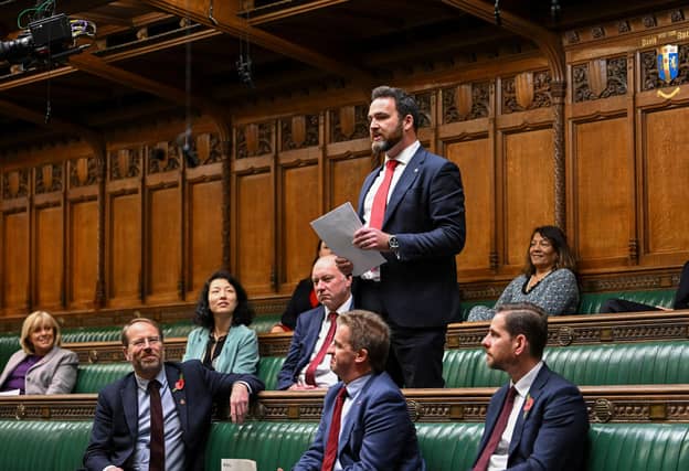 Gregor Poynton MP speaking in the House of Commons