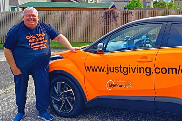 Tom Bruce launched his 60:4:60 campaign to raise £60,000 by his 60th birthday for Myeloma UK