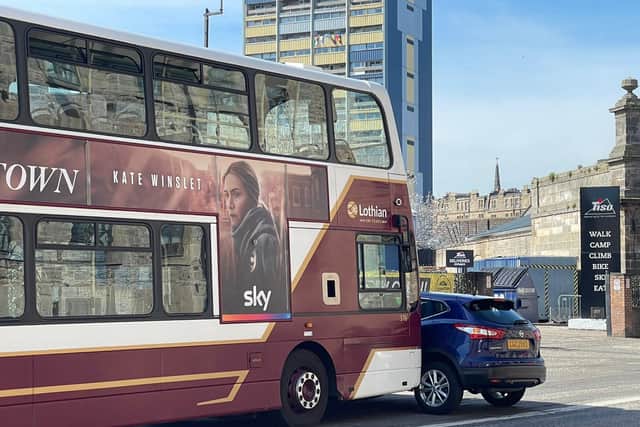Incident involving a Lothian bus on Commercial Street, Edinburgh.