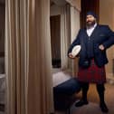 Joe Marler supporting IHG's offer of a free Highland Games experience in Edinburgh this weekend