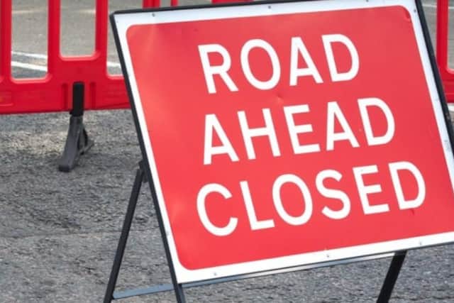 An emergency road closure is in place in Davidson’s Mains for ongoing gas repairs.