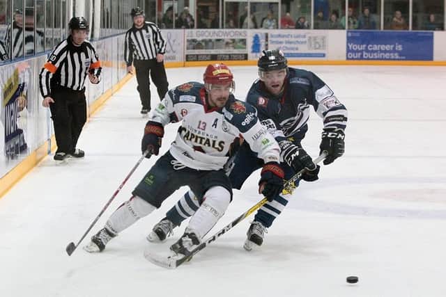 Edinburgh Capitals in action against Dundee Stars in 2018, just before they folded. They will be back on the ice this year. Picture: Derek Black