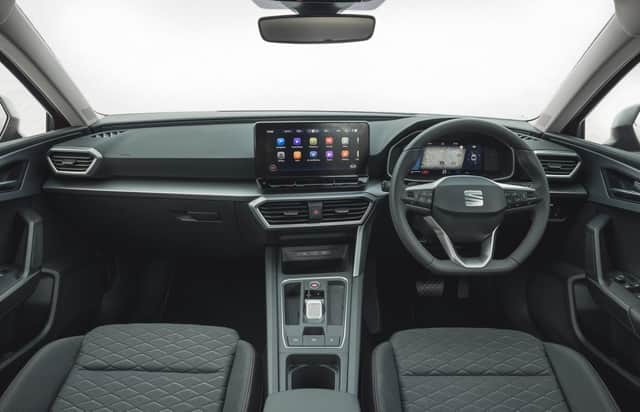 The Leon's almost buttonless interior looks good but isn't user-friendly
