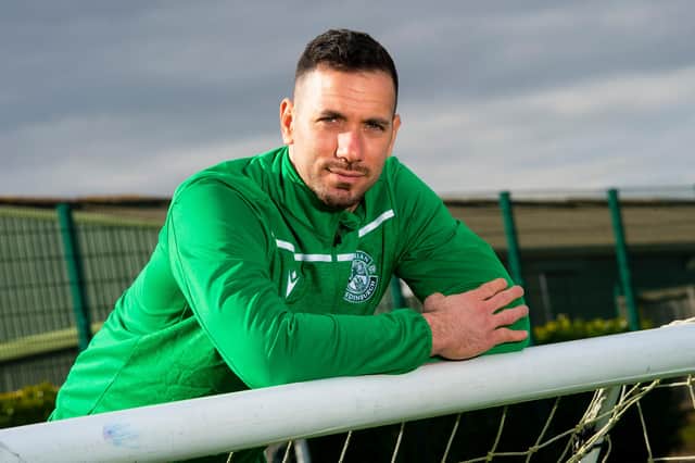 Hibernian’s Ofir Marciano chose to stay in Edinburgh rather than returning to Israel after the football season was suspended due to coronavirus. (Photo by Ross MacDonald / SNS Group)