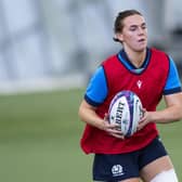 Emma Orr training with Scotland at The Oriam ahead of the second Six Nations match against Wales Edinburgh