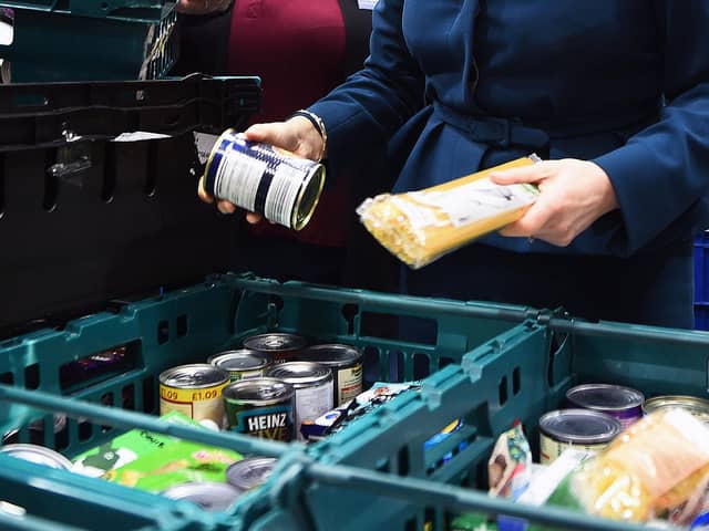 As the cost of living increases, more peope are falling back on food banks
