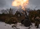 A Ukrainian soldier fires a French mortar towards Russian positions in Bakhmut on February 15 (Picture: Yasuyoshi/AFP via Getty Images)