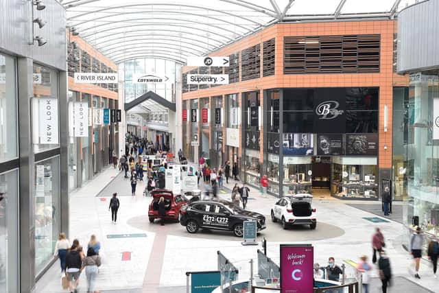 Livingston's The Centre, which covers some 856,000 square feet and houses 160 units, is one of the largest regional shopping centres in Britain. Picture: Greg Macvean