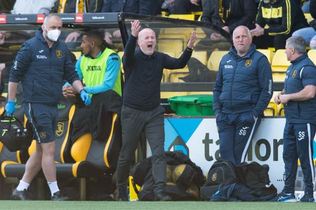 Livingston manager David Martindale wasn't happy with his team's defending for Motherwell's late equaliser