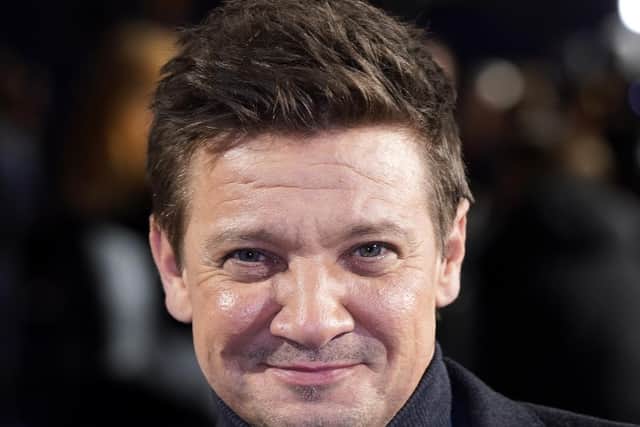 Jeremy Renner arrives for a special screening of Marvel Studio's Hawkeye, at the Curzon Hoxton. Mr Renner has thanked fans for their "kind words" in a social media post from his hospital bed two days after he was seriously injured in an accident near his US home.
