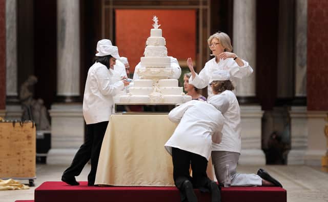 Fancy wedding cakes can be pricey (Picture: John Stillwell/WPA pool/Getty Images)