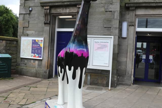 A Drop of Culture focuses on Edinburgh’s iconic skyline and can be found at Haymarket Station