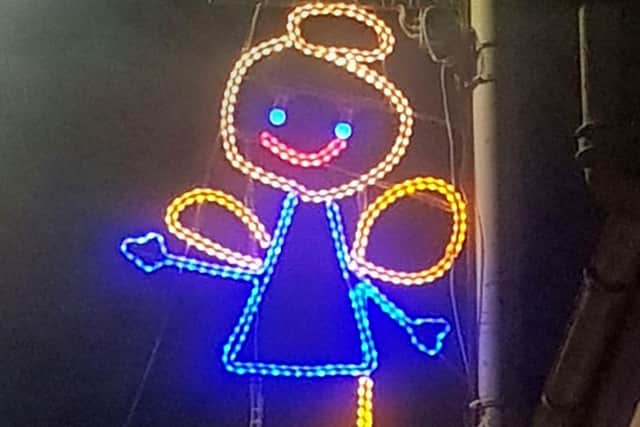 An angel also features among the children's Christmas lights picture: Poppy McKenzie Smith/@GTOpoppy