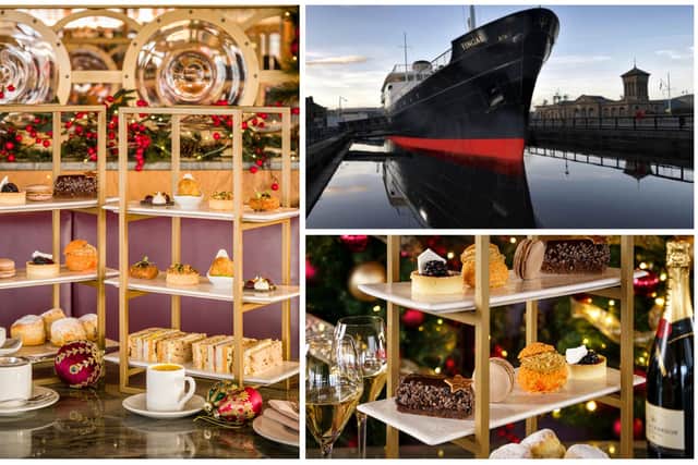 Fingal, the luxury 'floating' hotel berthed in Edinburgh's Port of Leith, has just launched a new ‘Festive Afternoon Tea’ .