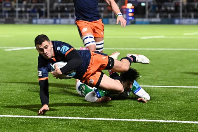 Emiliano Boffelli has been in try-scoring form for Edinburgh since linking up with the squad after international duty with Argentina.   (Photo by Paul Devlin / SNS Group)