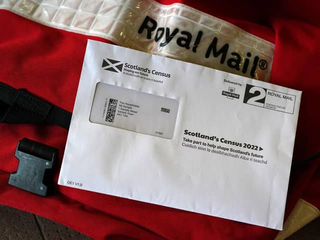 A sample of Scotland's census letter. Picture: Andrew Milligan/PA Wire