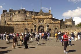 Tourists on the Esplanade at Edinburgh Castle (Picture: Rob McDougall)