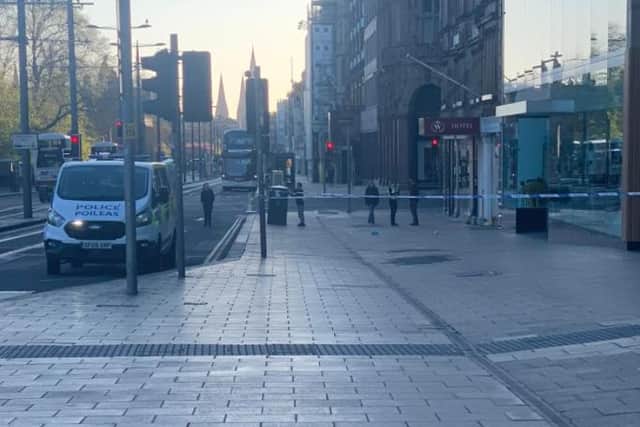 A 30-year-old attacked a 36-year-old man near Old Waverley Hotel at about 6.45pm yesterday.