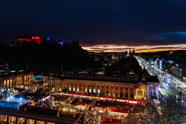 More than 92,000 people visited Edinburgh's Christmas festival over the weekend.