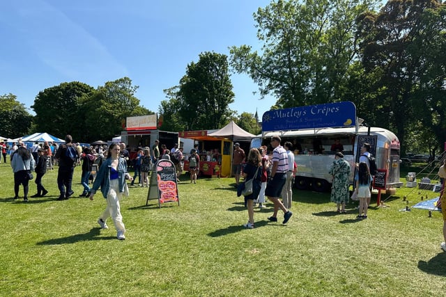 There were plenty of places to grab a bite to eat the Meadows Festival.