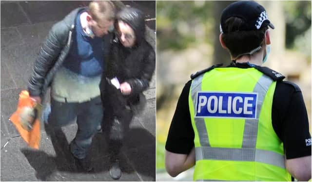 Police have released images of a male and female they believe may hold information in relation to a serious assault on Market Street in Edinburgh.