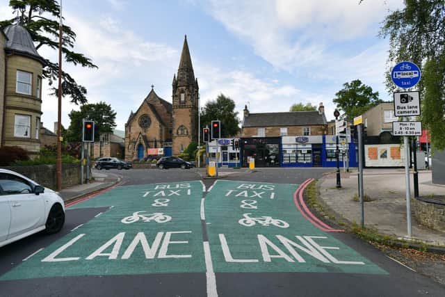 The bus gate at Manse Road, part of the Corstorphine LTN measures