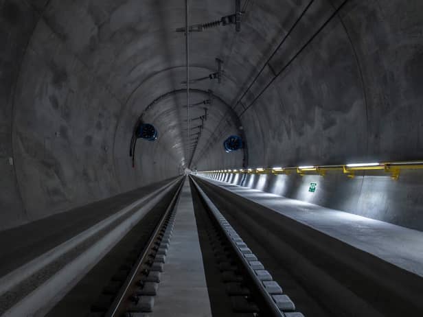 The Ceneri Base tunnel in Switzerland, which opened in September, is of a similar length to the Forth tunnel proposed by the Scottish Greens. (Picture: AlpTransit Gotthard Ltd)
