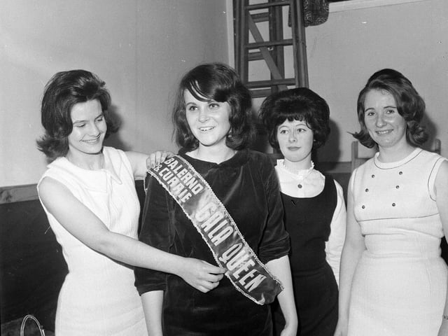 Gala Queen Carol Barnard at the Balerno and Currie children's gala association dance in Febraury 1964.