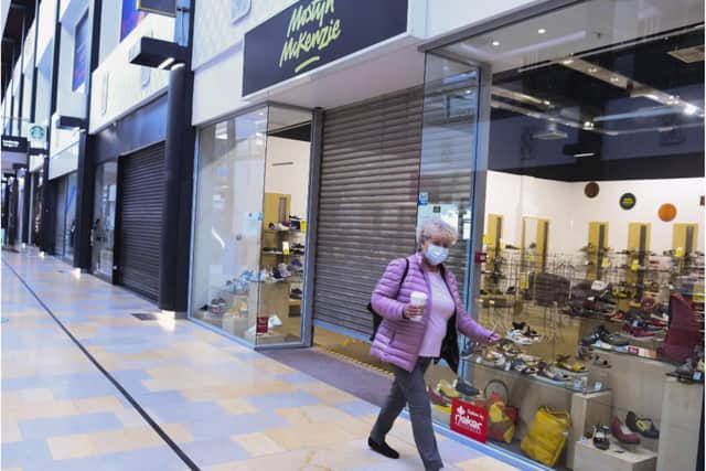 Edinburgh's Ocean Terminal is today welcoming back customers as shopping centres across Scotland reopen as part of the third phase of lockdown easing