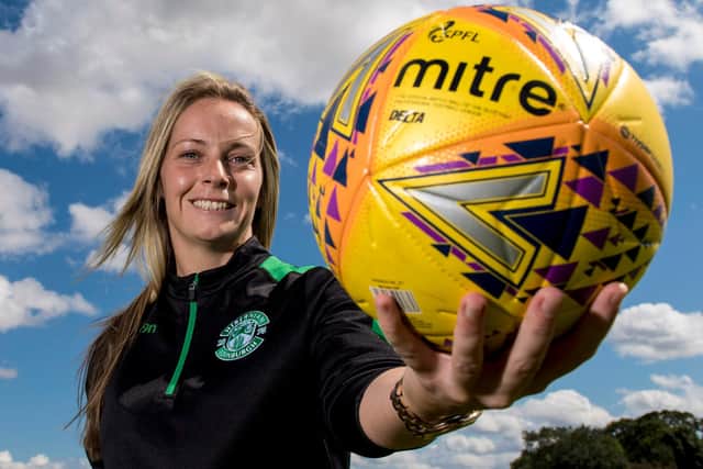 Hibs women and girls academy manager Joelle Murray has been impressed by the enthusiasm and numbers returning to training. Picture: SNS