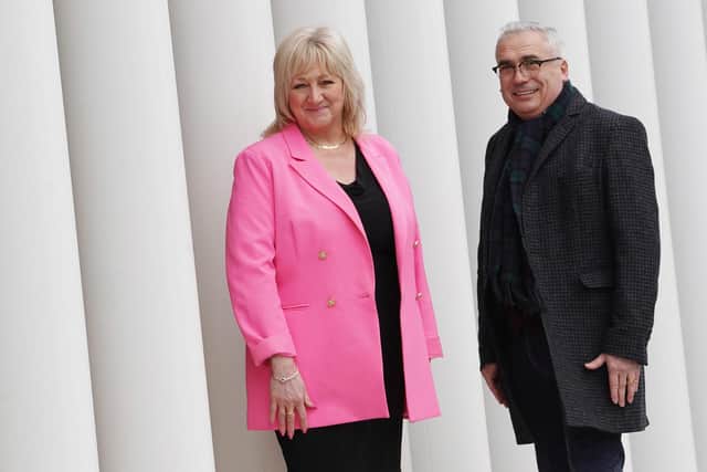 Biscuit Tin CEO and founder Sheila Hogan and chair Iain Mackay. Picture: Stewart Attwood.
