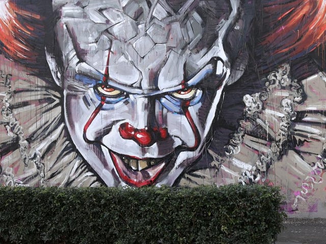Pennywise returns to terrorise the town of Maine - years after he first arrived.
