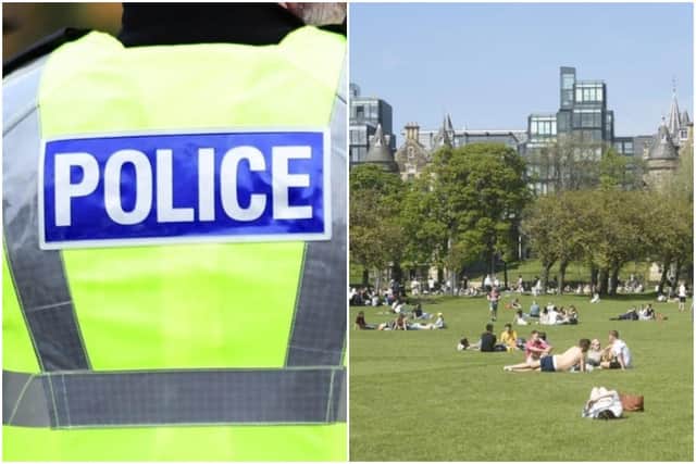 Police attended The Meadows in Edinburgh following reports of a fight between a group of youths