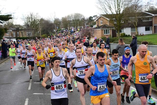 Runners in action at the Dronfield 10k. Photo by Charles Whitton.