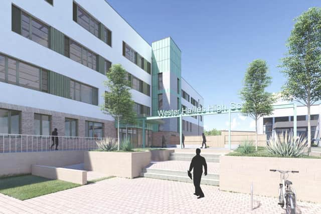 Pupils will be able to enjoy new access to the Union Canal which it is hoped will enhance the sports curriculum, whilst inside features will include a top floor library overlooking the water and well-being hub.  Image: City of Edinburgh Council.