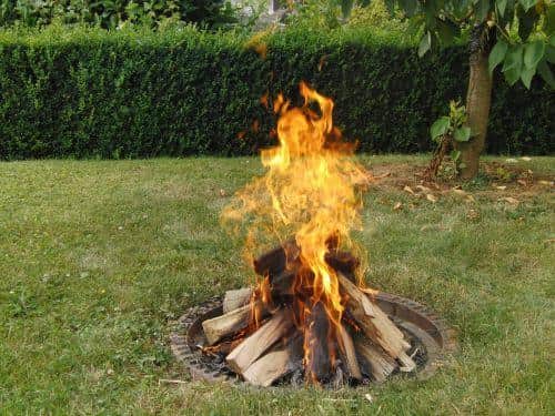 The Council has urged against garden bonfires.