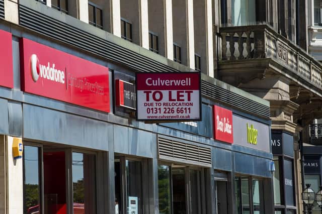 To Let signs are sprouting along Princes Street      Picture: Lisa Ferguson