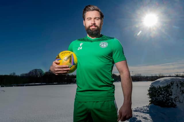 Defender Darren McGregor is enjoying being back in the Hibs starting line-up. Photo by Mark Scates / SNS Group