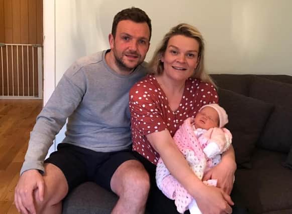 Andy and Karrie Sommerville with baby Heidi
