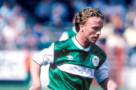 Michael Weir in action for Hibs as a youngster