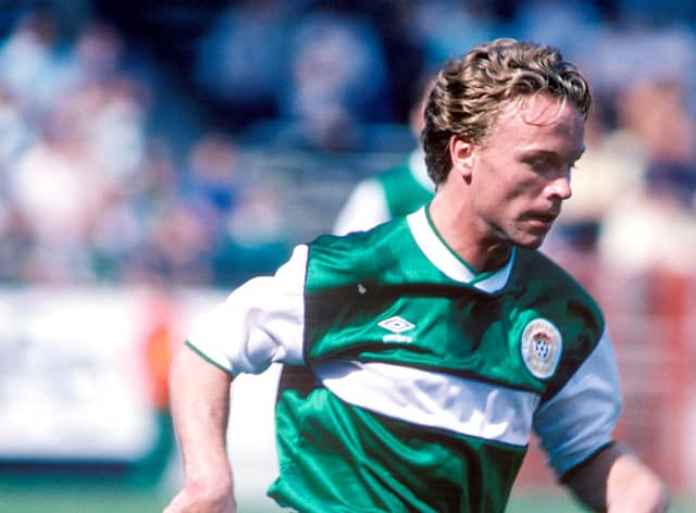 Michael Weir in action for Hibs as a youngster