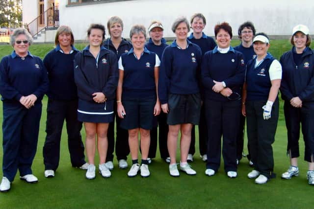 Long-time Turnhouse member Margaret Rodgers, far left, with the Midlothian Women's team in 2009.