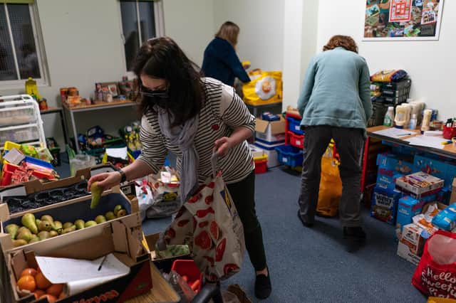 Food banks and other charities, like Cyrenians, which supply food are seeing significant increases in requests for help (Picture: Peter Summers/Getty Images)