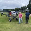 The small kit plane had engine trouble