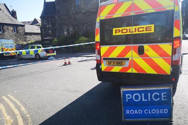 Primrose Street in Leith has been cordoned off after the death of a man.