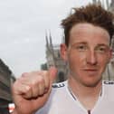 Overall race winner Team Ineos rider Great Britain's Tao Geoghegan Hart. Picture: Luca Bettini/AFP via Getty Images