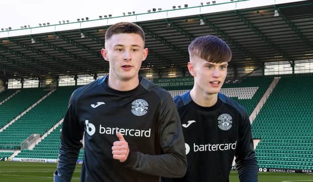 Jacob Blaney, left, and Oscar MacIntyre were named in the first-team squad against Ross County - and they could be joined by more Under-18s against Celtic
