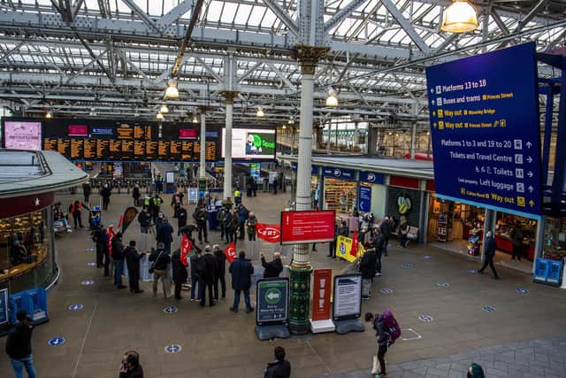 The incident happened at Edinburgh' Waverley train station in March 2022. Stock photo by Lisa Ferguson.