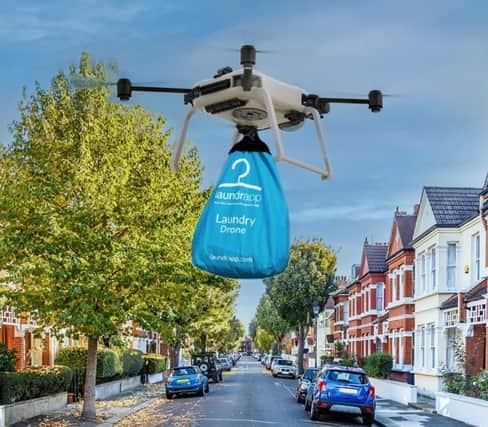 Laundrapp which has a base in Edinburgh hopes to launch a drone laundry service (Photo: Laundrapp).