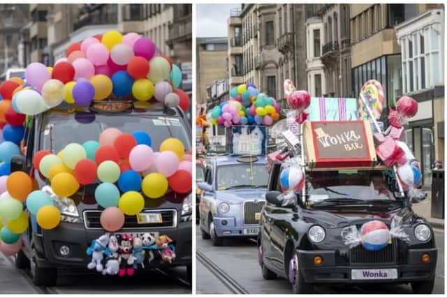 The annual Edinburgh Taxi Outing sees a spectacular procession of decorated taxis travelling through the city.